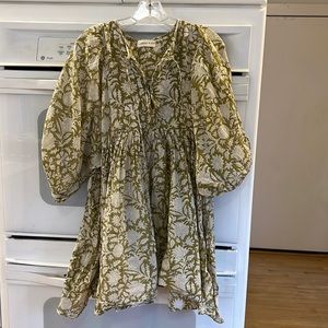Authentic DAUGHTERS OF INDIA KYRA MINI Dress in Olive size M🤩💕